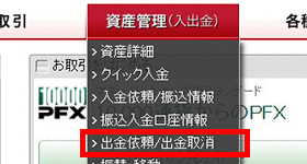 マネーパートナーズ出金依頼