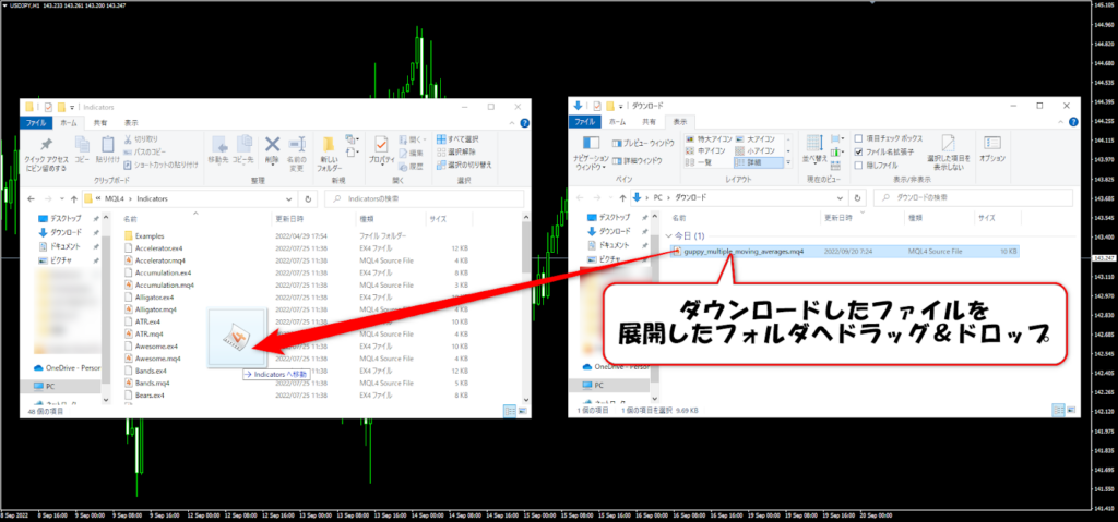 インジケーターの導入方法2