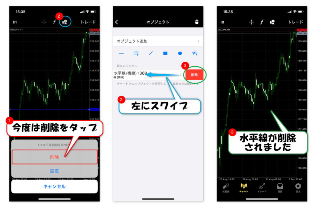 オブジェクトの削除