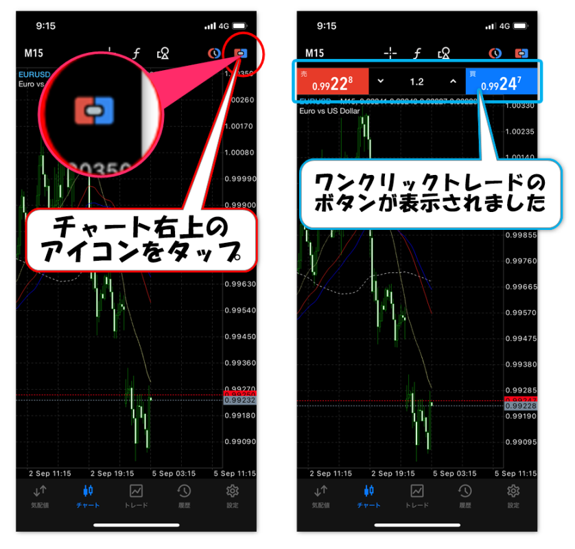 MT5の注文画面