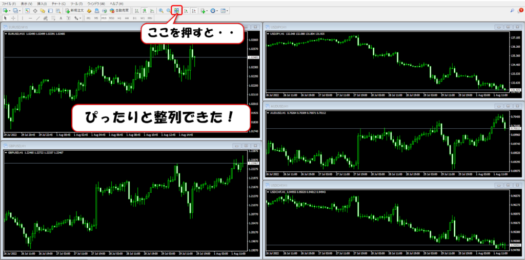 複数枚チャートの整列2