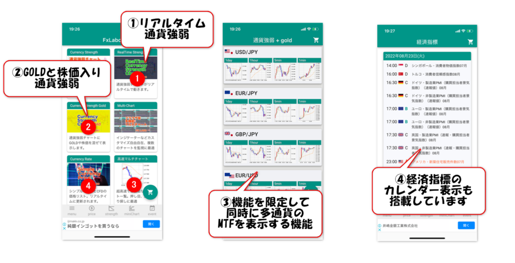 FXlaboアプリ画面2